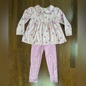 Rachel Riley Ice Cream Top & Leggings Set size 4Y